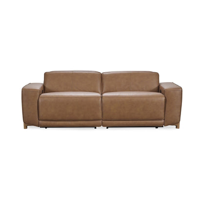 Kadon - Leather Power Recliner Sofa - Tan