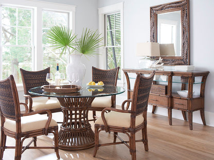 Bali Hai - Seabrook Landscape Mirror - Dark Brown