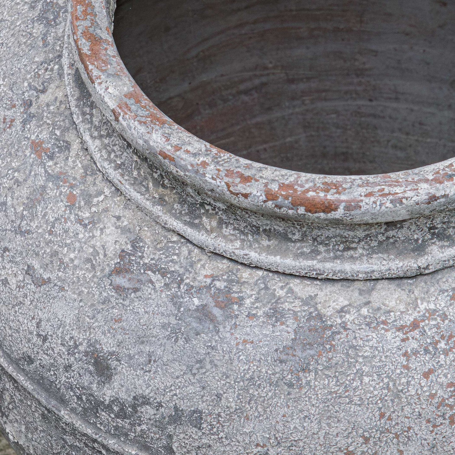 Echoes Of Time - Concrete Outdoor Planter - Dark Gray