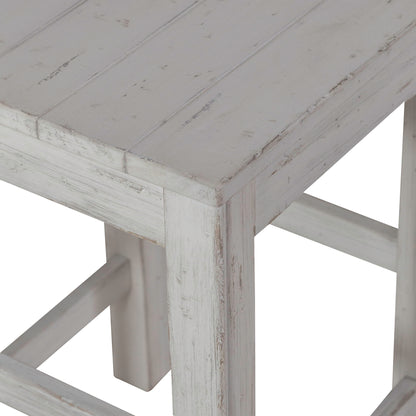 River Place - Console Stool - Riverstone White & Tobacco