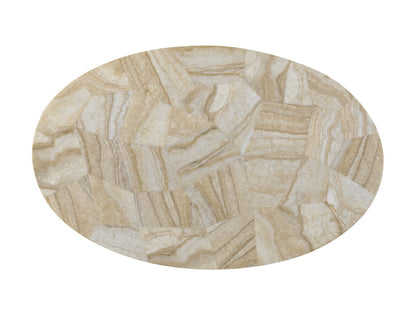 Island Fusion - Banyan Oval Accent Table - Dark Brown