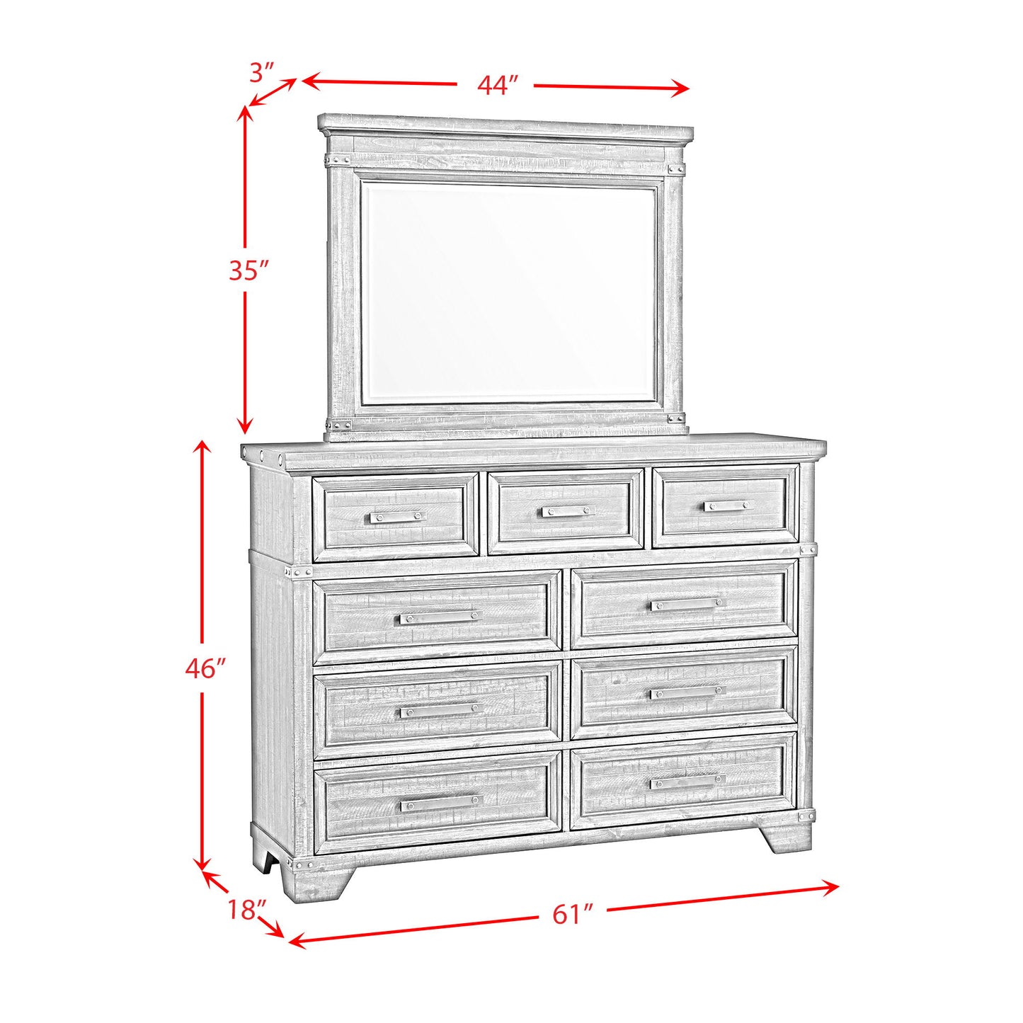 Colorado City - 9-Drawer Dresser