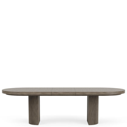 Sariel - Double Pedestal Dining Table Base - Dark Brown