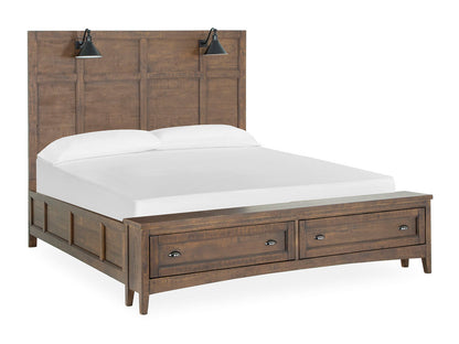 Bay Creek - California King Panel Bed Regular Rails - Toasted Nutmeg