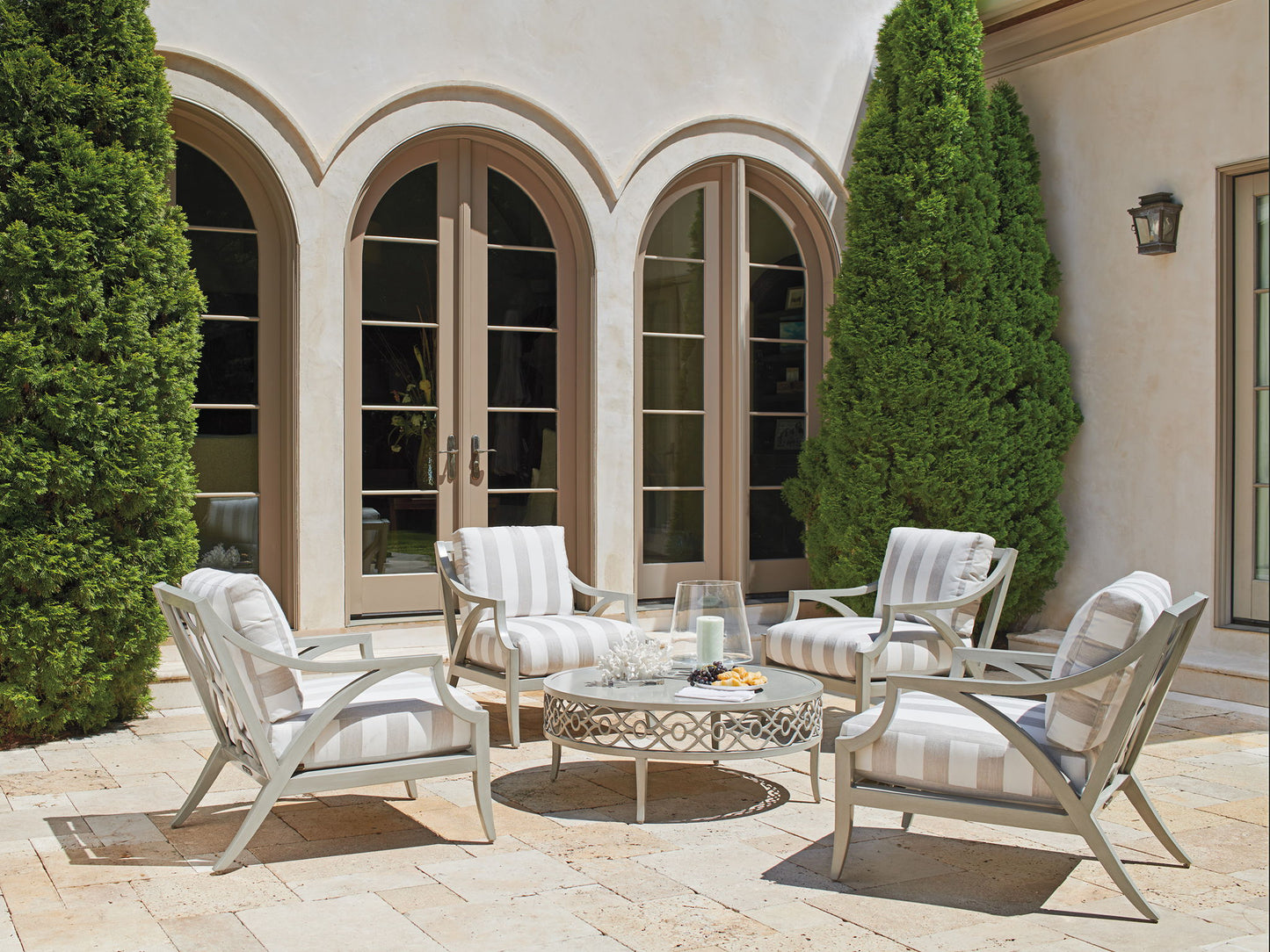 Silver Sands - Metal Lounge Chair - Pearl Silver