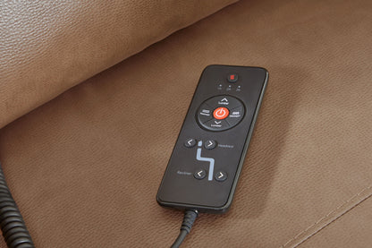 Momentum - Power LAF Zero G Recliner With Heat And Massage - Cashew