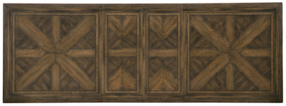 Hill Country - Bandera 86" Table With 2-18" Leaves - Dark Brown