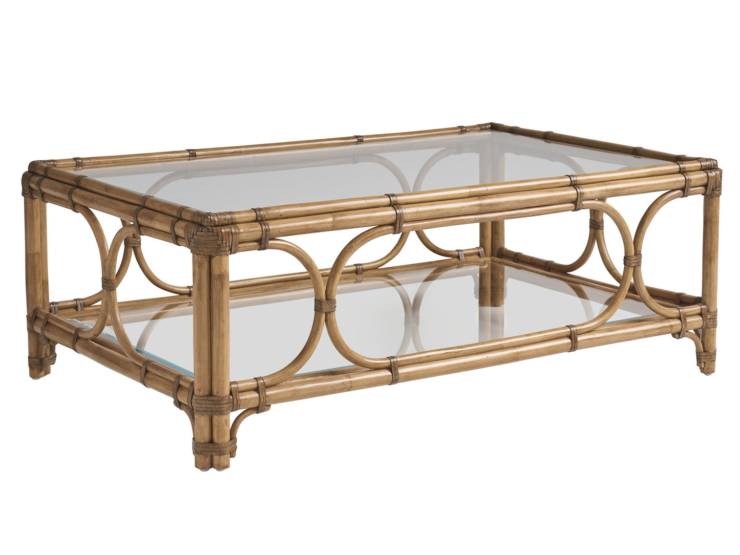 Key Biscayne - Deering Bay Rectangular Cocktail Table - Light Brown