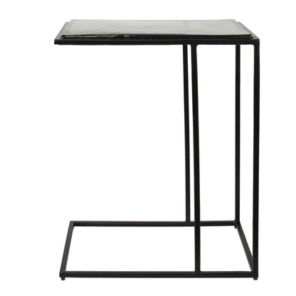 Mateo - Glass Top Accent Table - Black