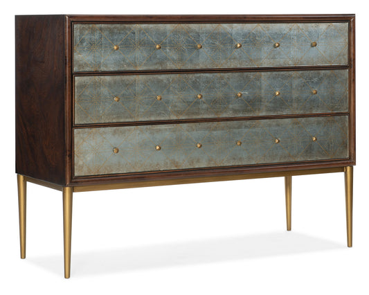 Melange - Estrella 3-Drawer Chest - Dark Brown