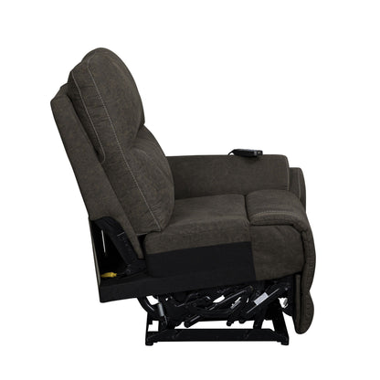 Gaia - RAF Recliner With Power Headrest, Footrest, Massage, Heat - Sable