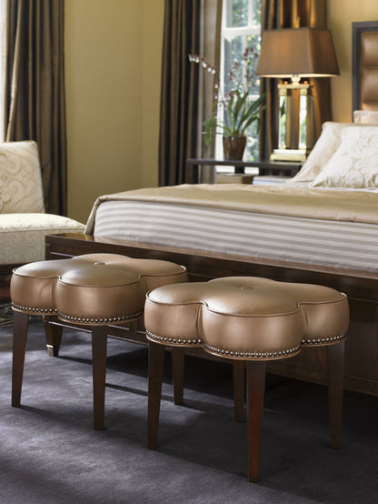 Lexington Leather - Pampelonne Leather Ottoman - Light Brown