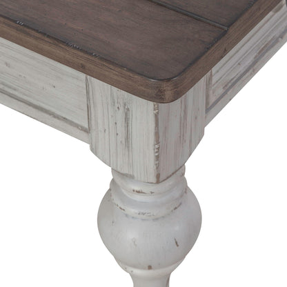 River Place - End Table - Riverstone White & Tobacco