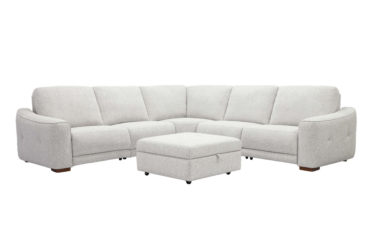 Julianna - Power Left Arm Facing Recliner P2 - Crisp Taupe
