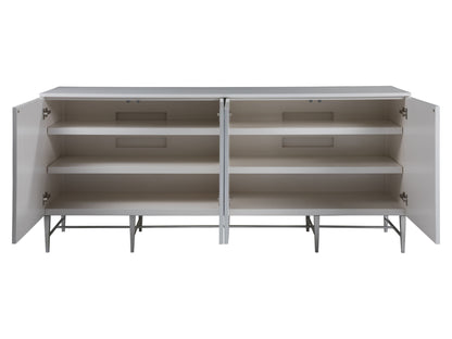 Signature Designs - Deepwater Media Console - White / Blue