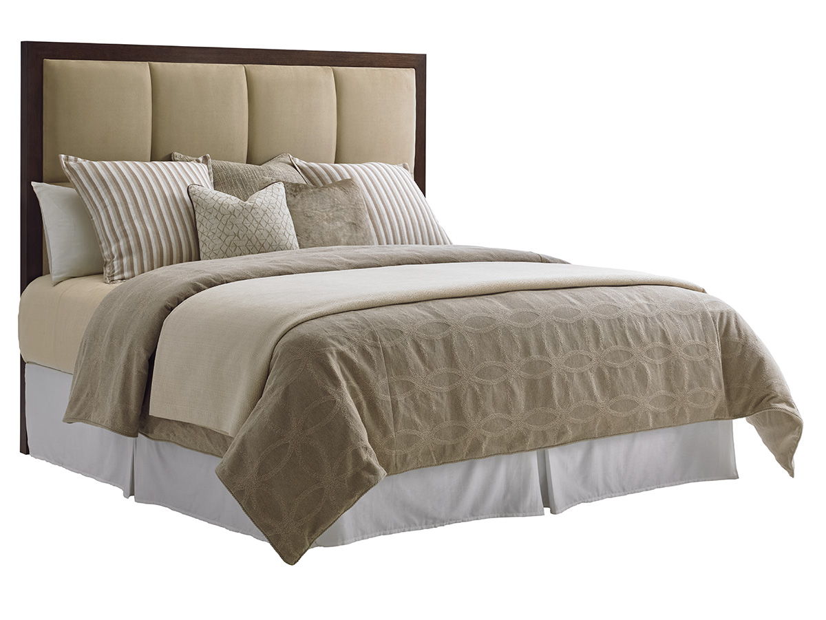 Laurel Canyon - Casa Del Mar Upholstered Headboard 6/6 King - Dark Brown