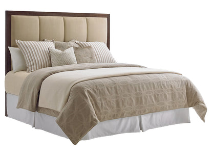 Laurel Canyon - Casa Del Mar Upholstered Headboard 6/6 King - Dark Brown