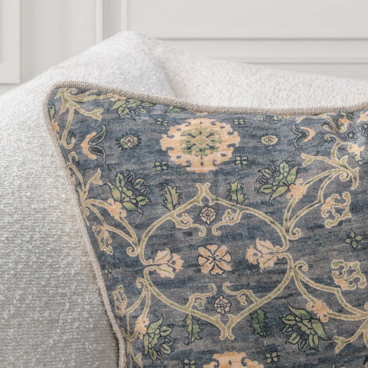 Ira - 22" x 22" Accent Pillow - Blue Sea Multi