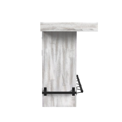 Rogen Rustic - Bar Table Base With Ice Tray - Rustic White