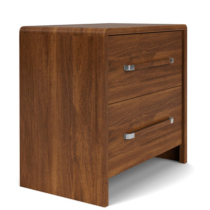 Elsie - 2 Drawer Nightstand - Dark Brown
