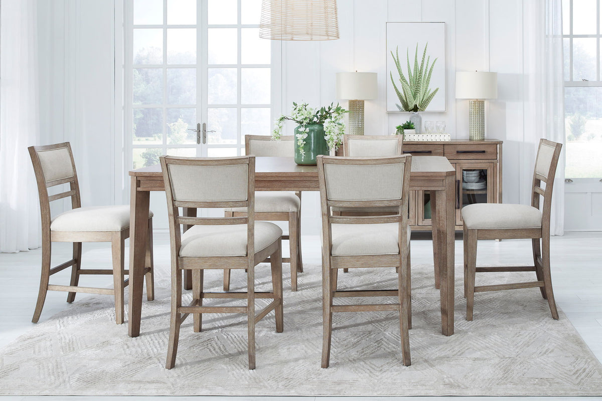 Breckenridge - Dining Upholstered Counter Chair (Set of 2) - Brown