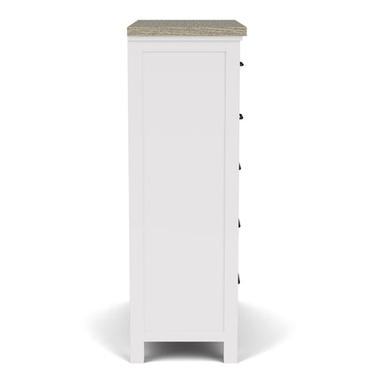 Cora - 5 Drawer Chest - White