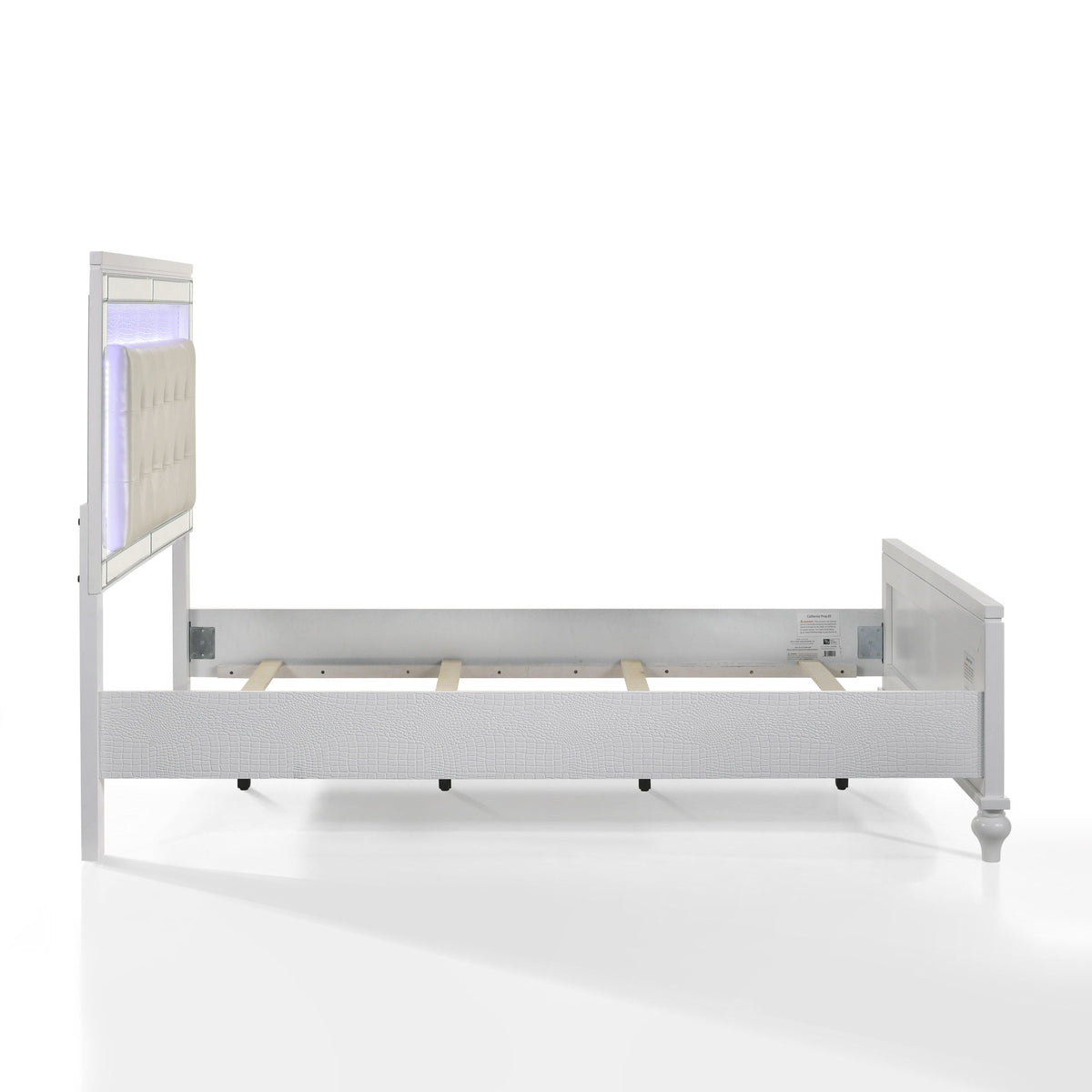 Valentino - 4/6 Full Headboard - White