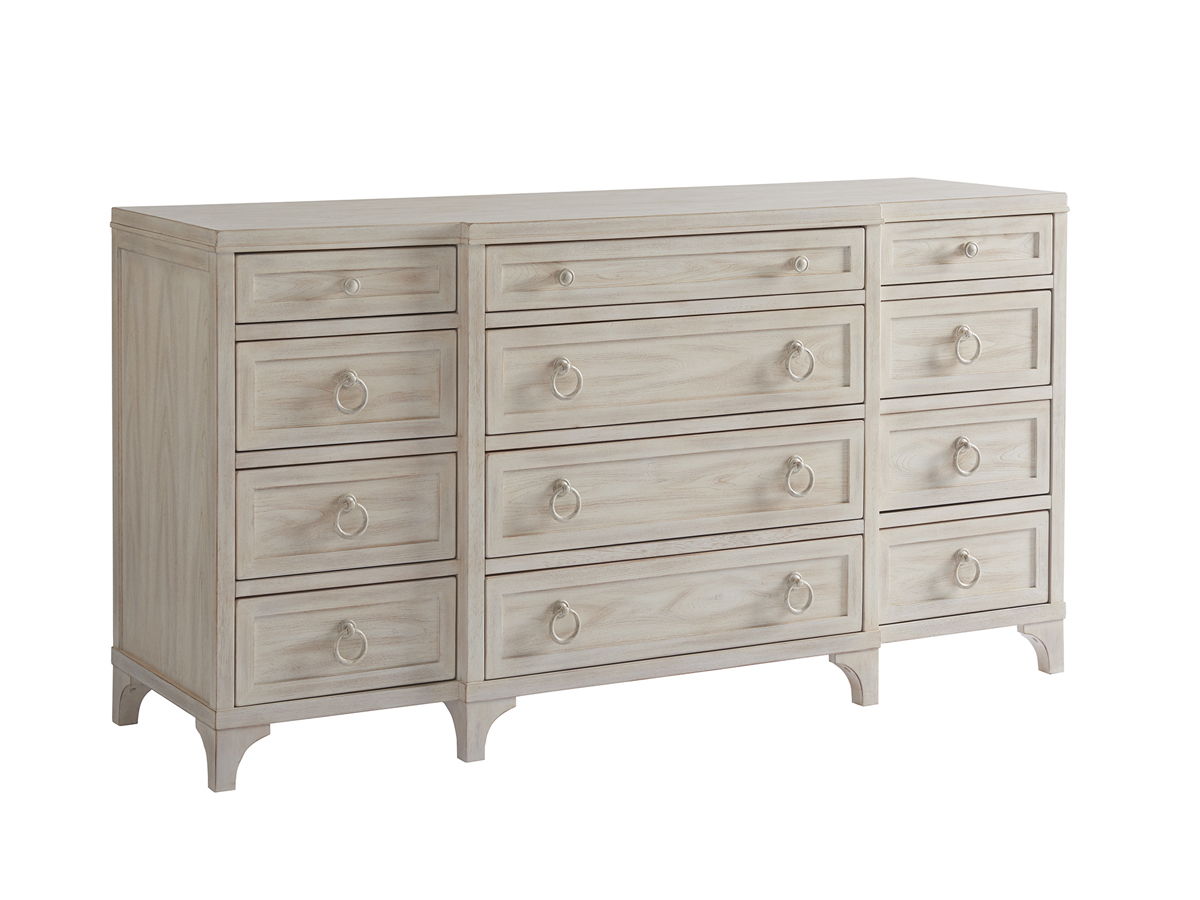 Newport - Garnet Breakfront Dresser