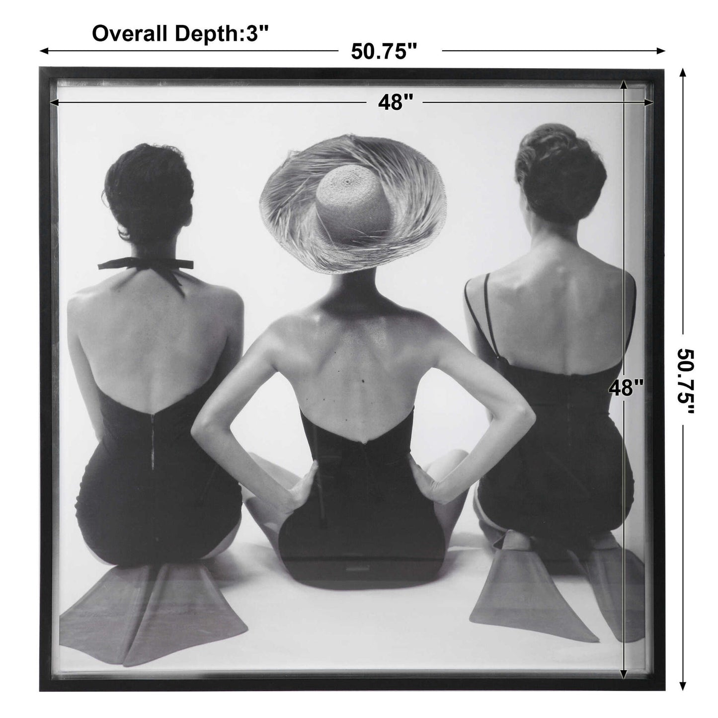 Ladies' Swimwear, 1959 - Fashion Print - Black