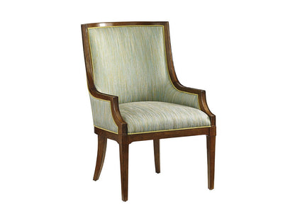 Ivory Key - Aqua Bay Chair - Gold / White