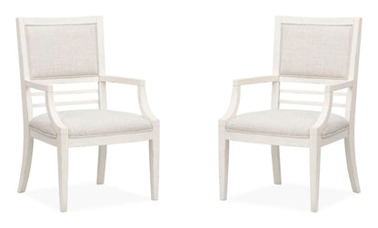 Echo Isles - Upholstered Arm Chair (Set of 2) - Sea Pearl And Driftwood