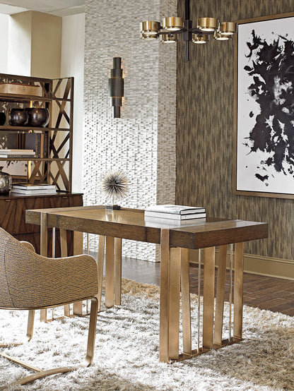Cross Effect - Intersect Writing Desk - Dark Brown