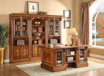 Huntington - Executive Desktop - Antique Vintage Pecan