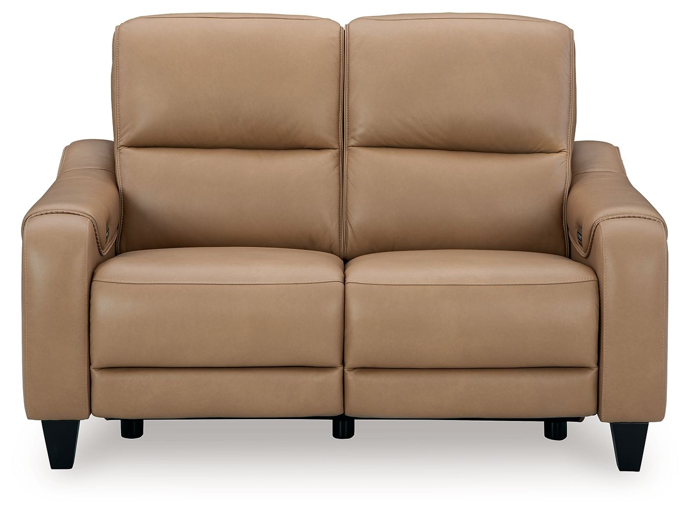 Mosswell - Power Reclining Loveseat With Adj Headrest - Toffee