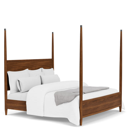 Elsie - Queen / King Poster Bed Posts - Dark Brown