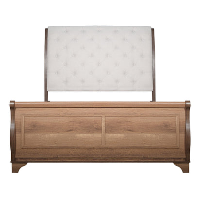 Coventry Hall - Queen Headboard, Footboard & Slats - Pecan