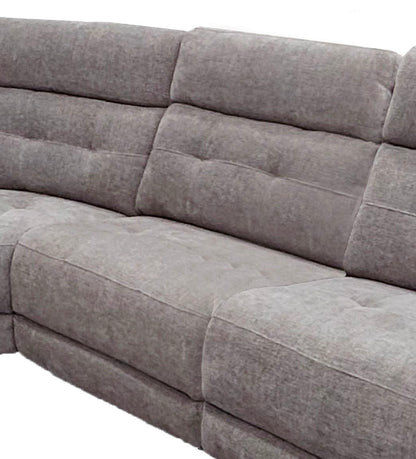 Richland - Armless Chair With Drop Down Table And Power Center - Bristol Gray