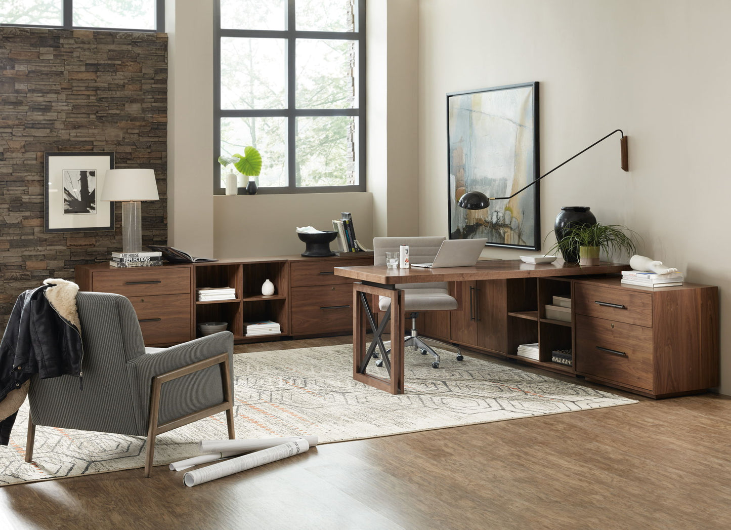 Elon - Two-Door Cabinet - Dark Brown