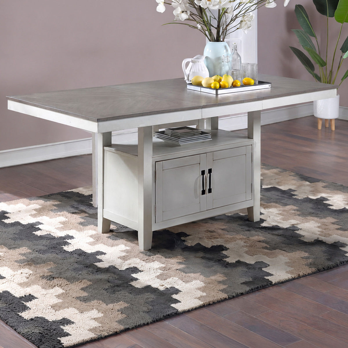 Richland - Counter Table Bottom - White