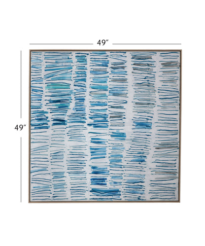 Blue Gail Canvas Art - Light Blue