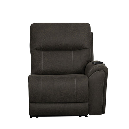 Gaia - RAF Recliner With Power Headrest, Footrest, Massage, Heat - Sable