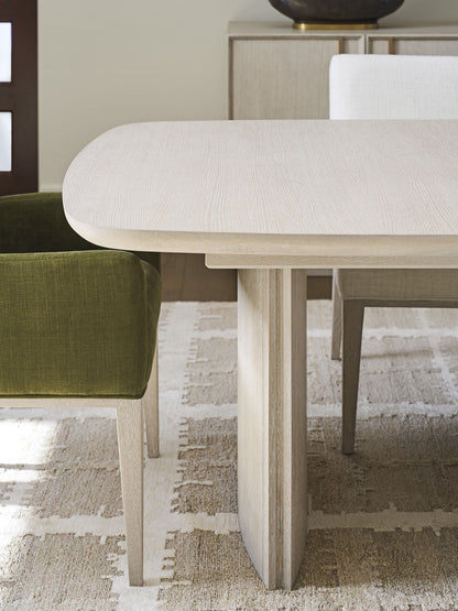 Copacabana - Amador Double Pedistal Dining Table - White