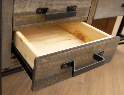 Loft - Desk - Two Tone Gray / Brown