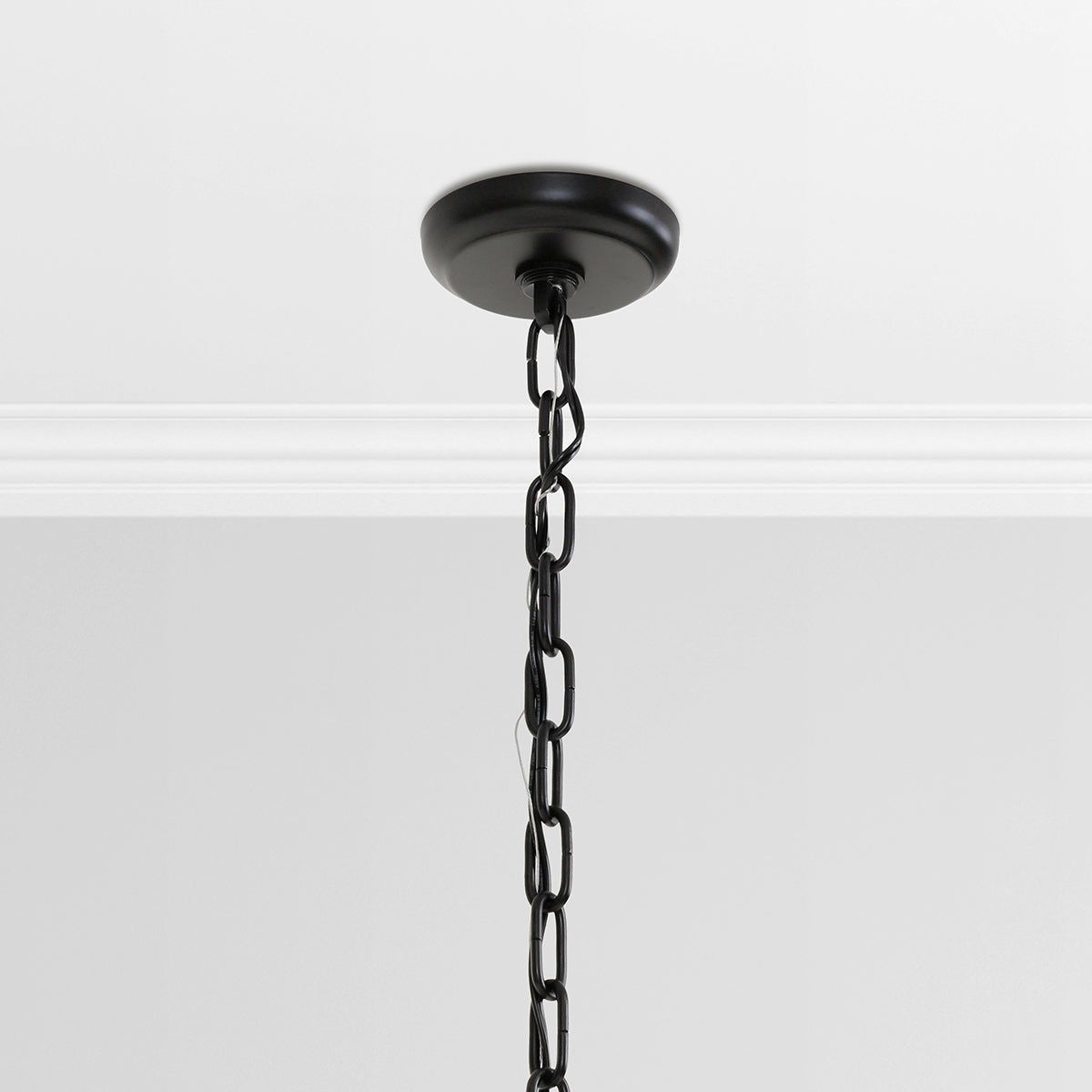 Renata - Glass Round Chandelier - Black