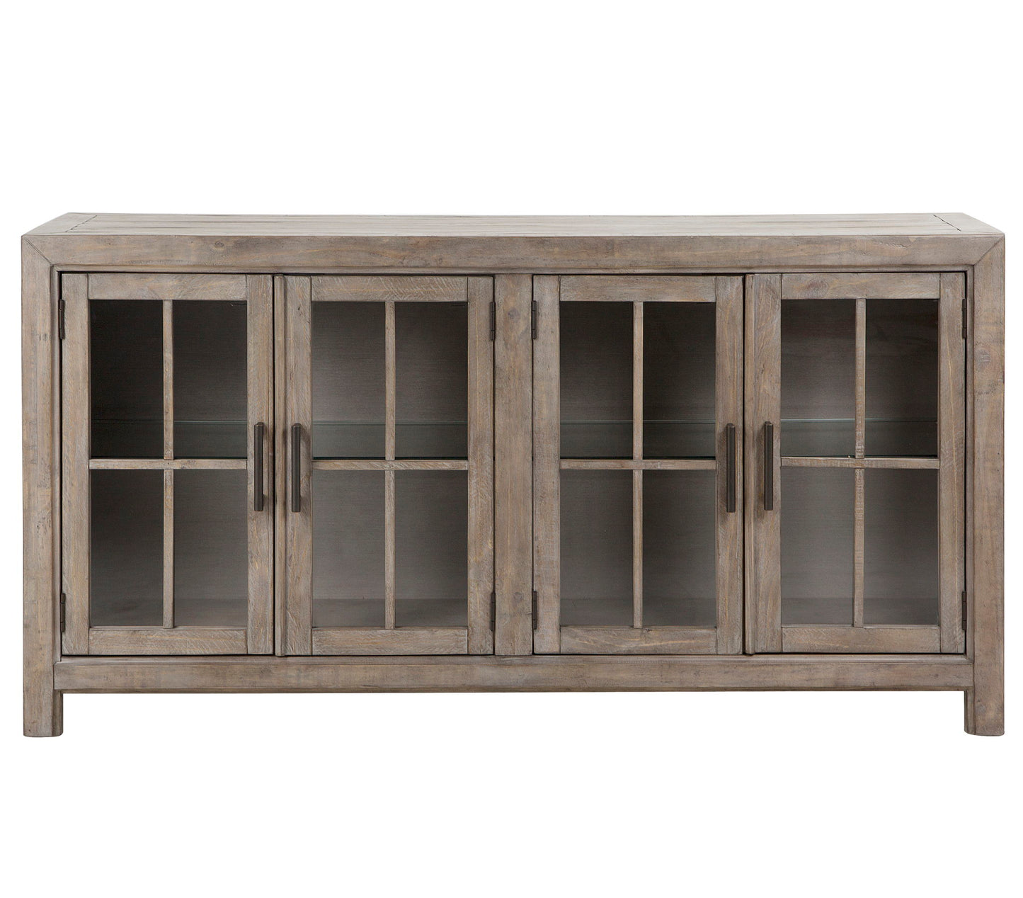Tinley Park - Buffet Curio Cabinet - Dove Tail Gray