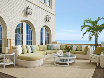 Ocean Breeze Promenade - Round Cocktail Table - White