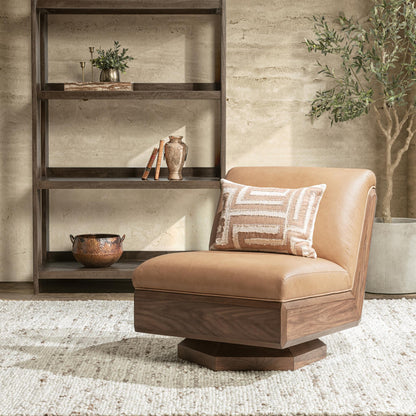 Myla - Swivel Accent Chair - Tan