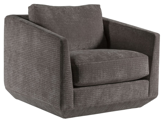 Artistica Upholstery - Veronica Swivel Chair - Dark Brown