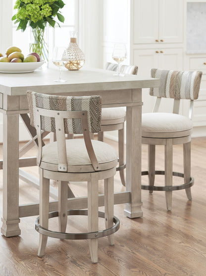 Malibu - Cliffside Swivel Upholstered Stool