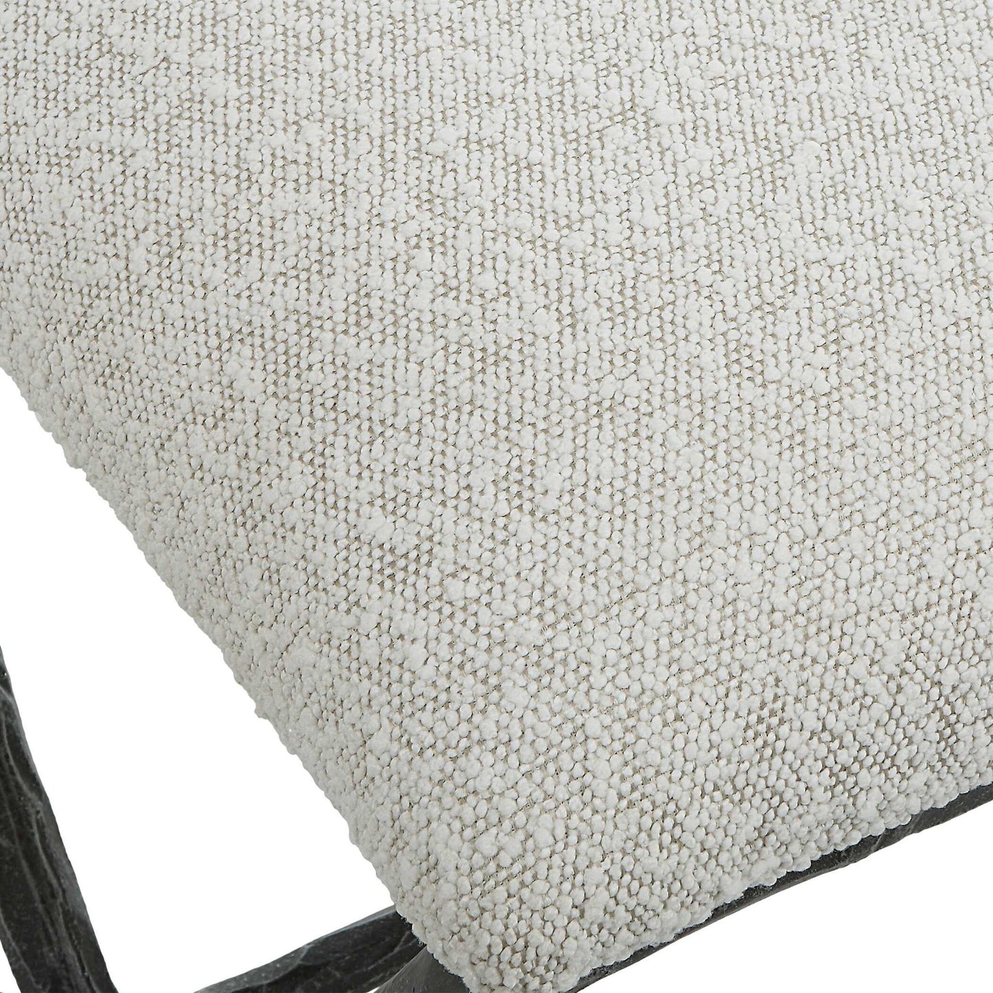 Brisby - Gray Fabric Small Bench